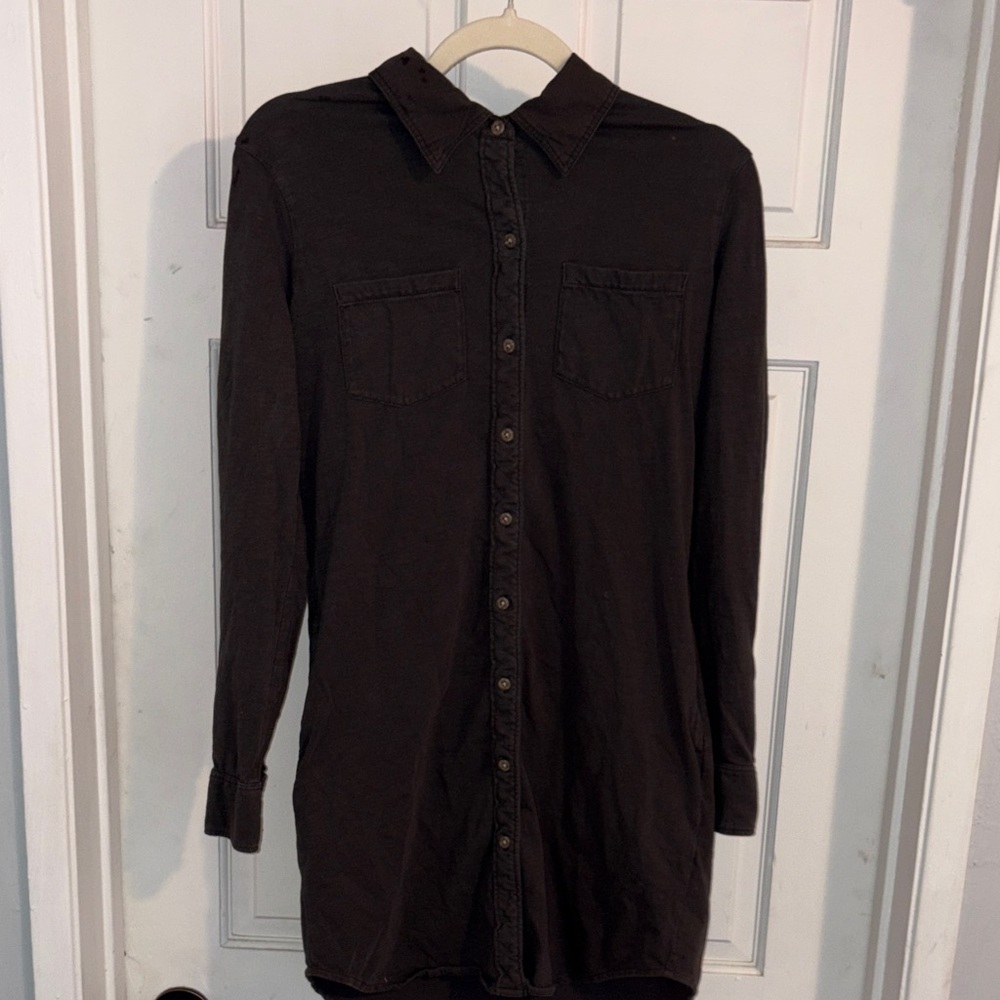 Faherty Button-Up Shirt Dress - Picture 2 of 6